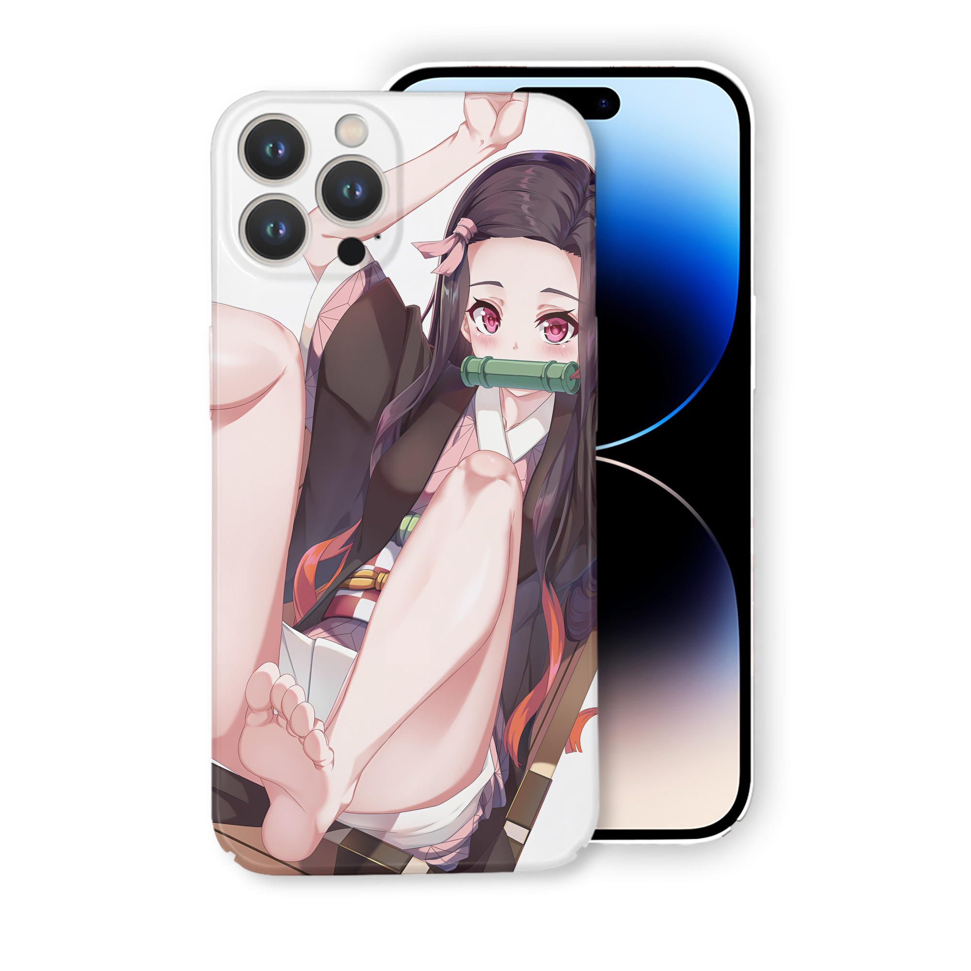 （画像用） 鬼滅の刃（きめつのやいば）竈門 禰󠄀豆子／かまど ねずこ Kamado Nezuko 【iPhone 14シリーズ対応】ハードケース